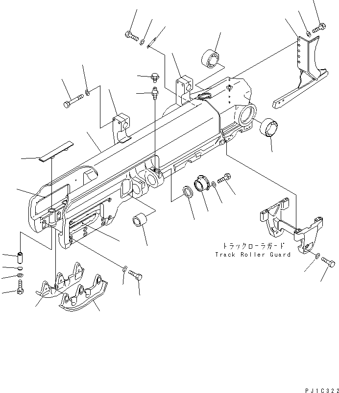 Рама правая 17A-30-18122 KOMATSU