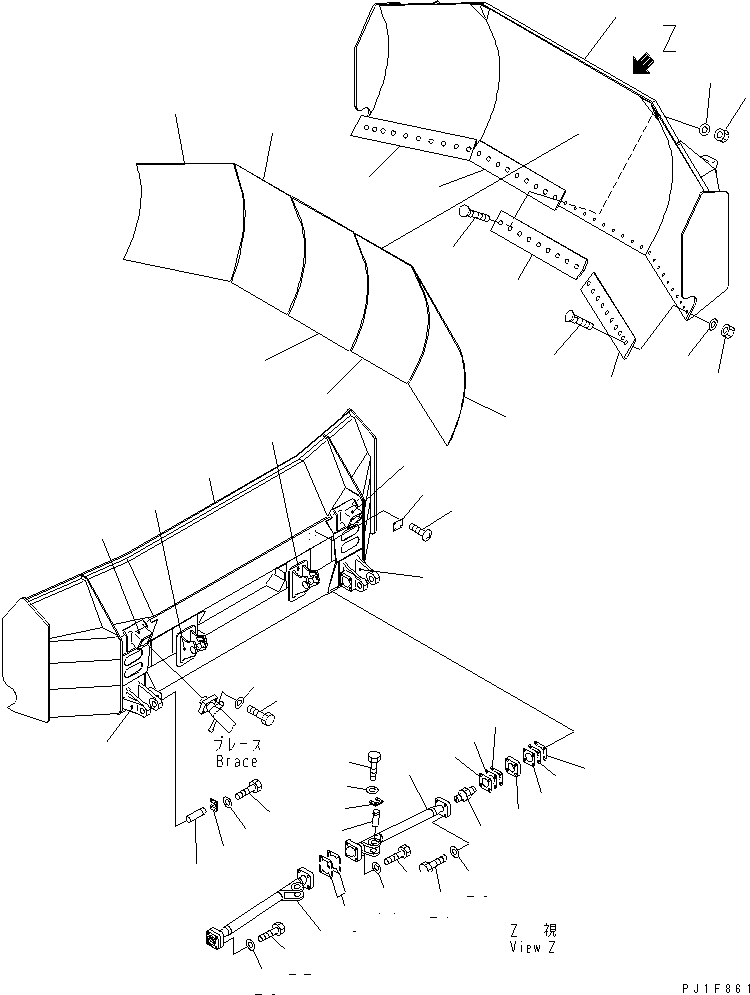 Щётка стеклоочистителя 17A-73-13100 KOMATSU