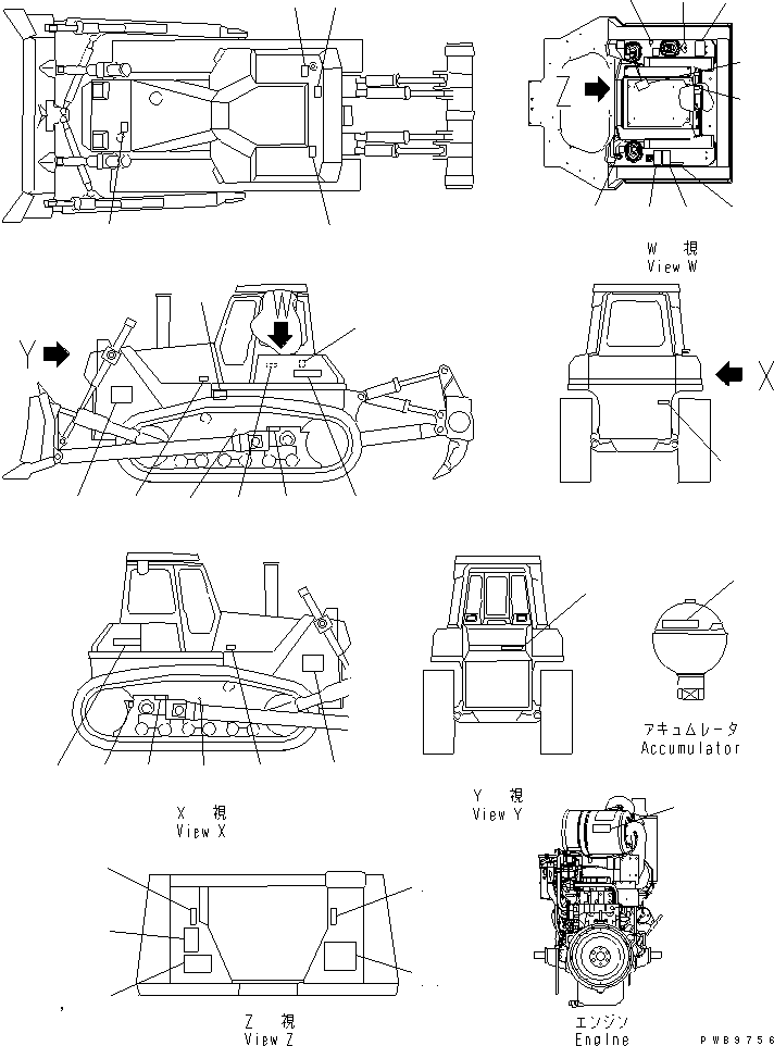 Табличка смазки 17A-98-23910 KOMATSU