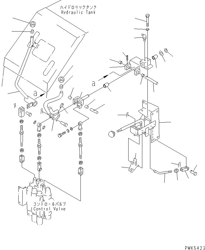 LEVER,(WITH REAR GUIDE ROLLER) 101-865-1281 KOMATSU