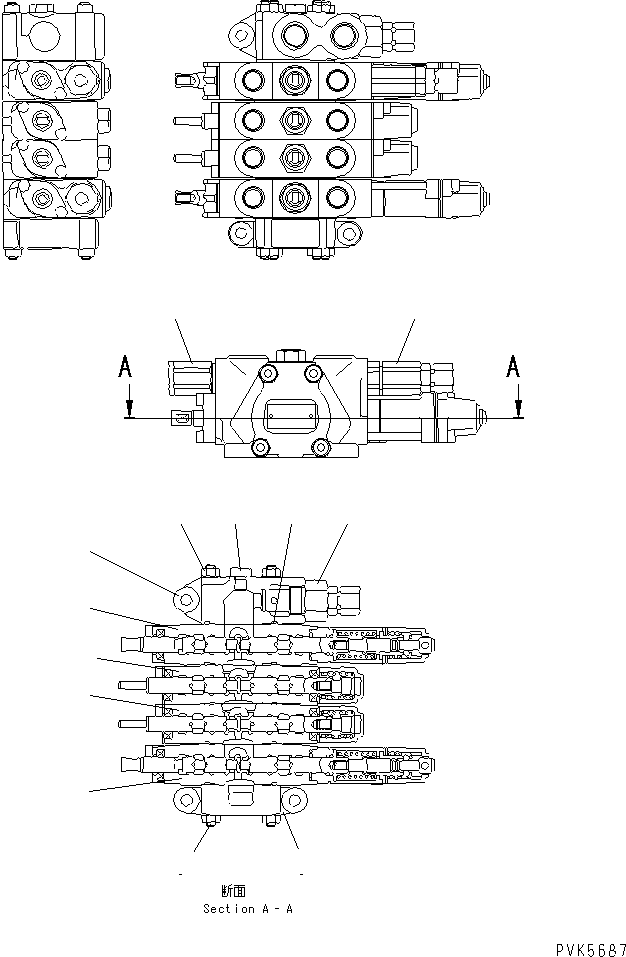 VALVE SUB ASS'Y,(SEE FIG. Y1680-37A1A) (NAD33420772301) KOMATSU
