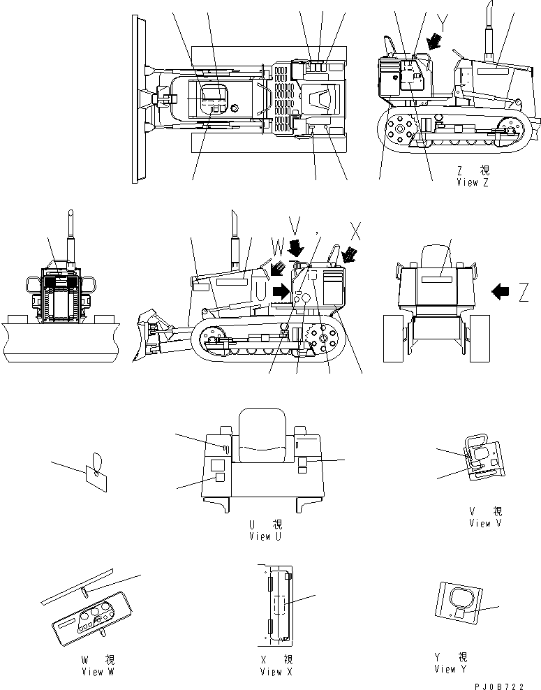 Табличка смазки 101-Y40-8210 KOMATSU