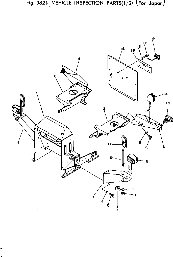 BRACKET,REAR¤ R.H. 104-A60-2140 KOMATSU