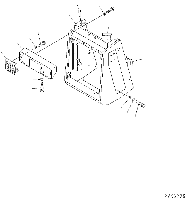 GUARD,RADIATOR 104-54-49141 KOMATSU