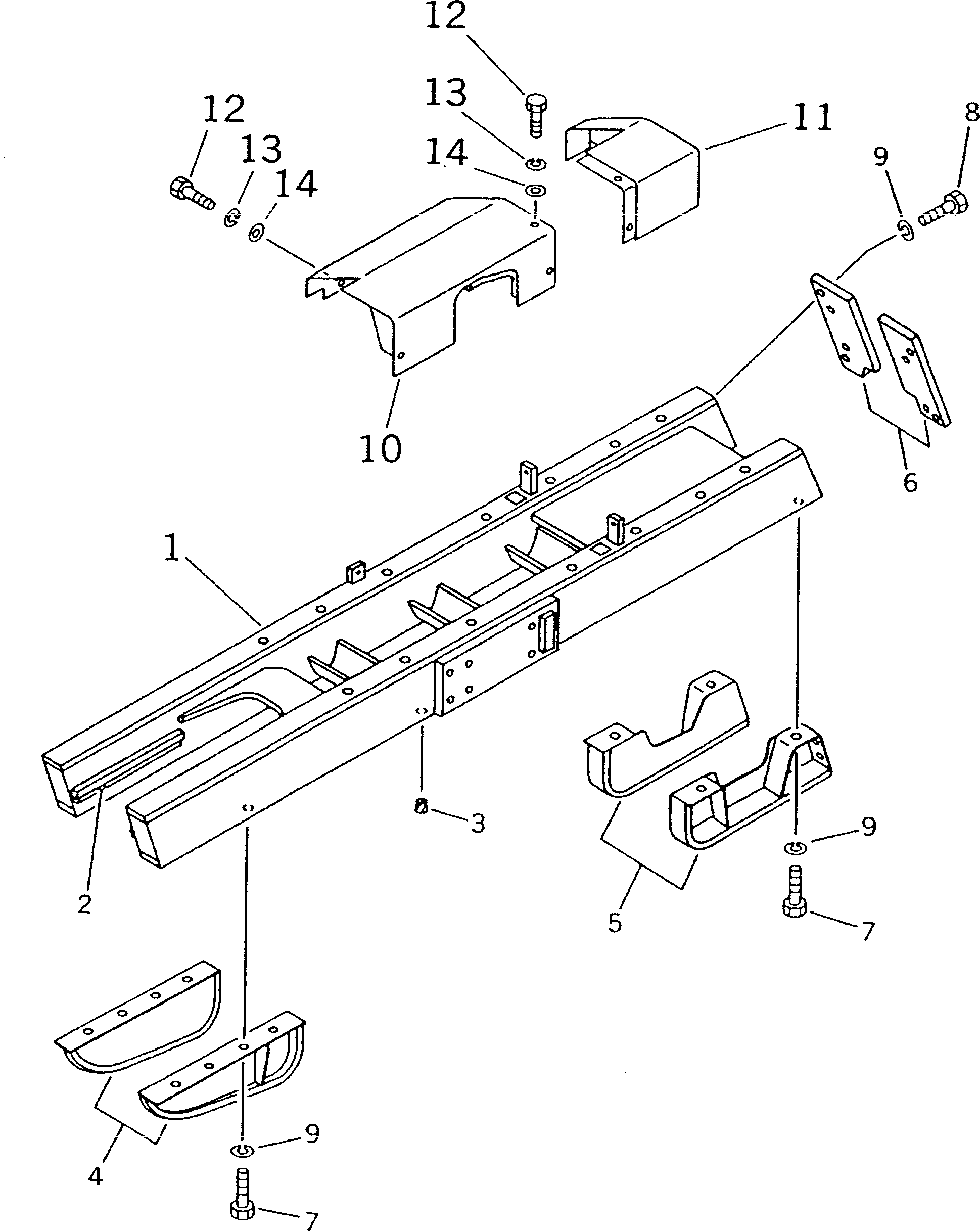 FRAME,TRACK¤ L.H. 10G-30-29210 KOMATSU