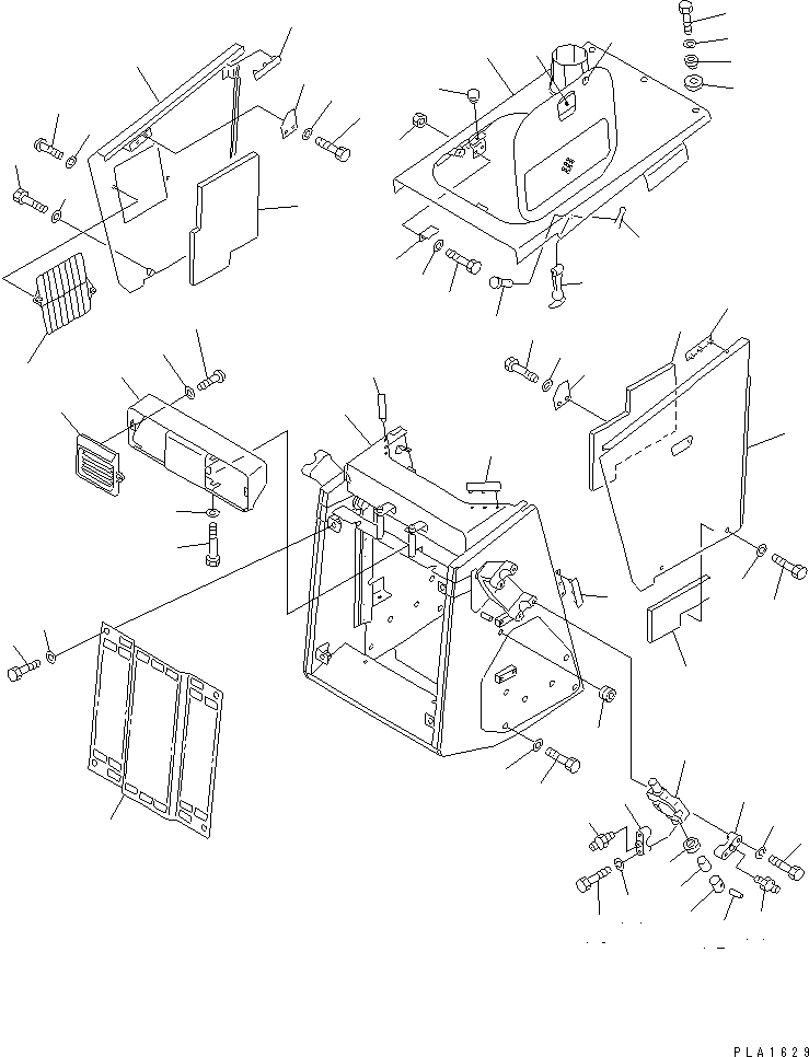 GUARD,RADIATOR 10G-54-29230 KOMATSU