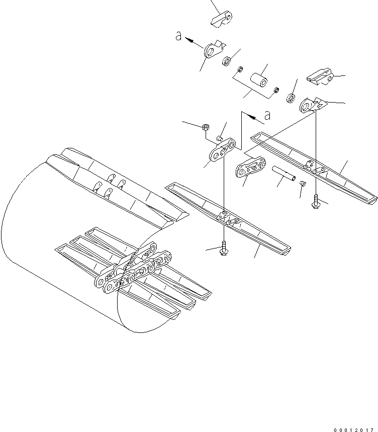 Башмак гусеницы в сборе 10G-32-02103 KOMATSU