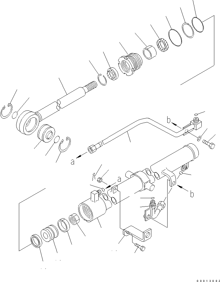 CYLINDER ASS'Y,LIFT¤ L.H. 707-00-0E950 KOMATSU