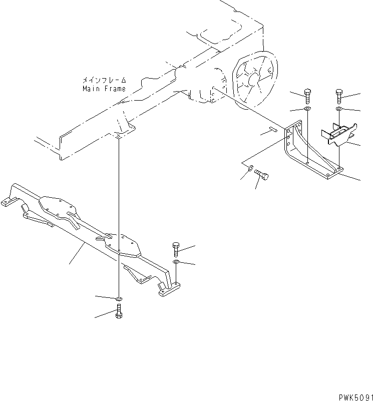 CROSS BAR KI 10K-50-21112 KOMATSU