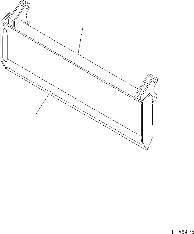 BLADE (WELDED) 10F-Z16-4520 KOMATSU