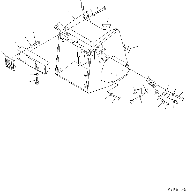 GUARD,RADIATOR 10G-54-49140 KOMATSU