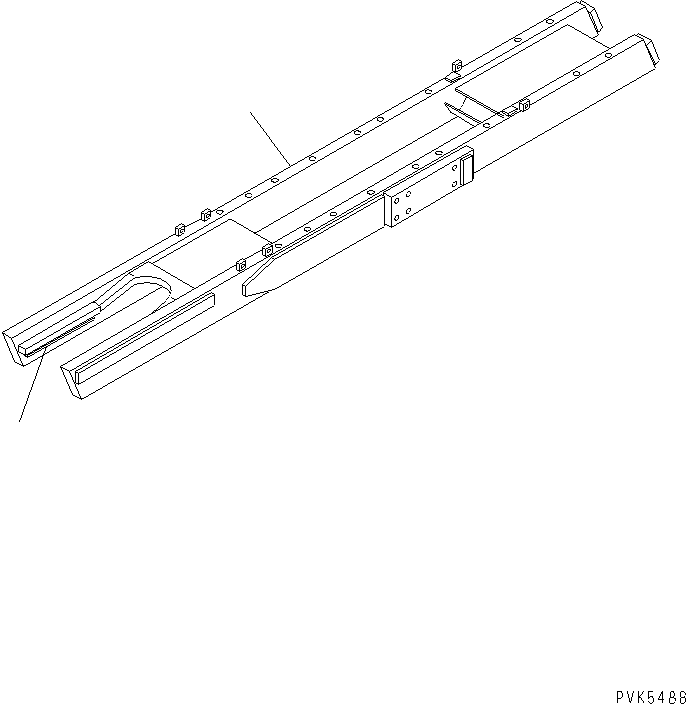 Рама левая 10F-30-29112 KOMATSU