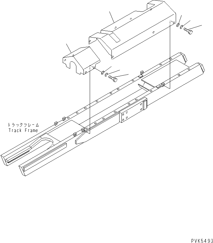 Крышка левая 10G-30-25510 KOMATSU
