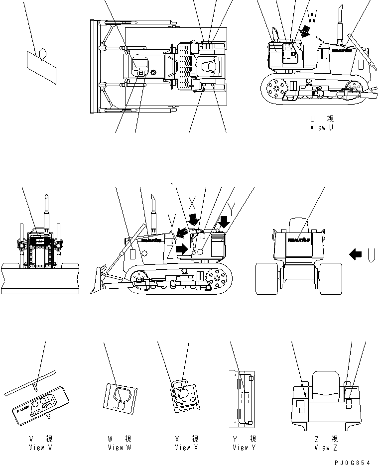 PLATE MARK,D21PL 10G-B70-9940 KOMATSU
