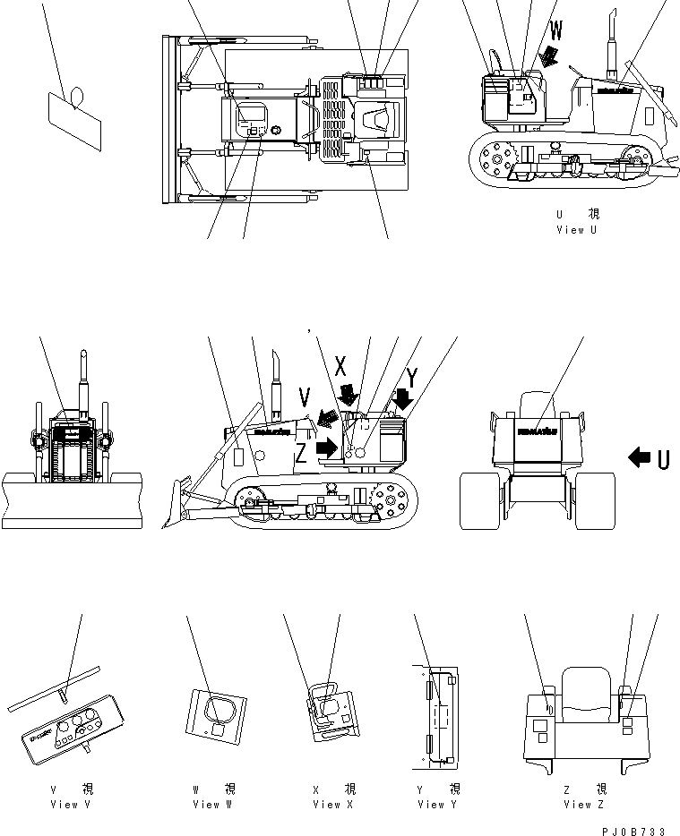 PLATE MARK,D21PL 10G-B70-9990 KOMATSU