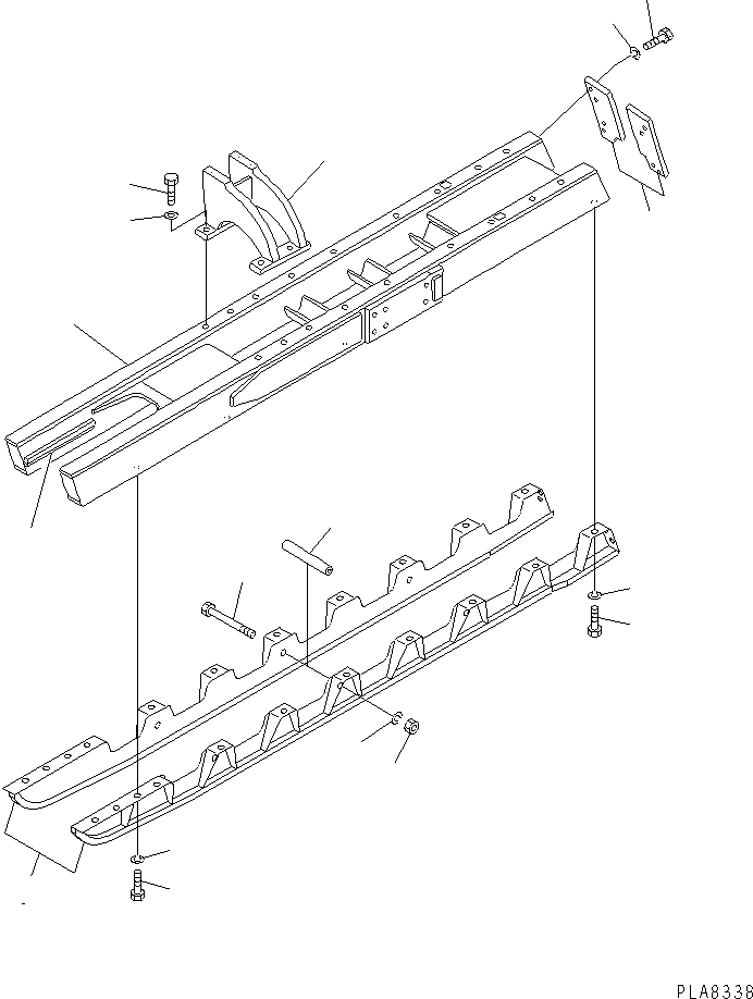 Кронштейн левый 10F-30-25210 KOMATSU