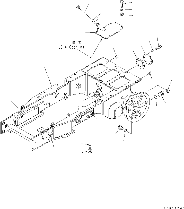 CASE FRAME ASS'Y 10G-21-51200 KOMATSU