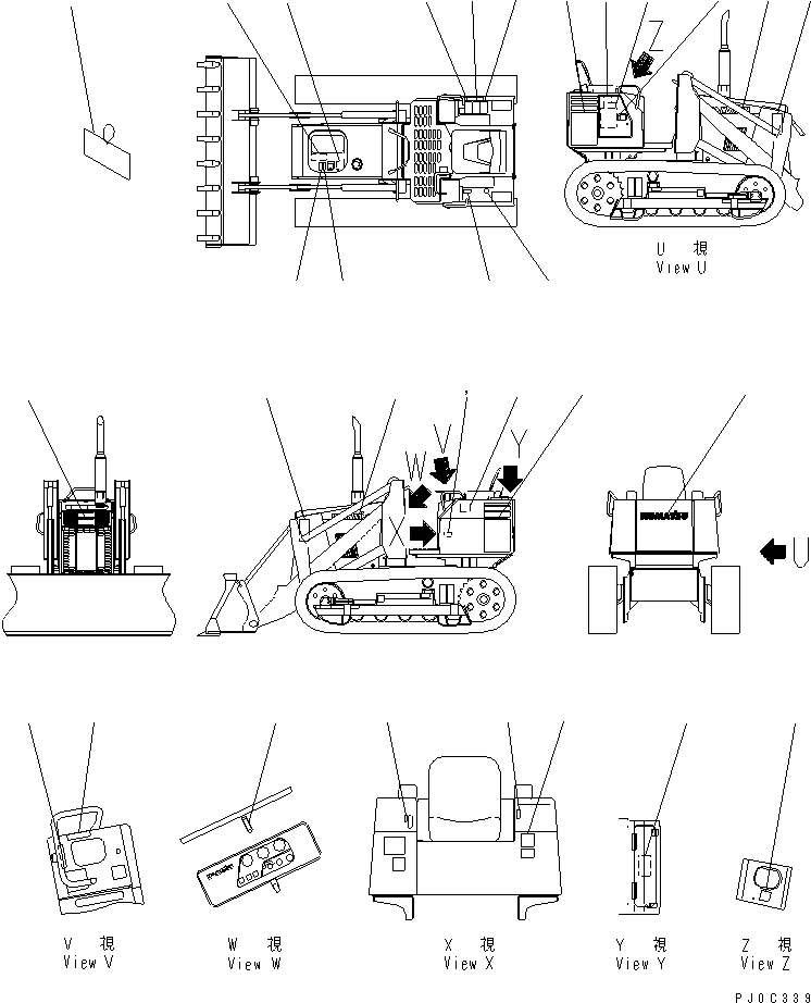 PLATE MARK,D21Q 10K-98-21980 KOMATSU