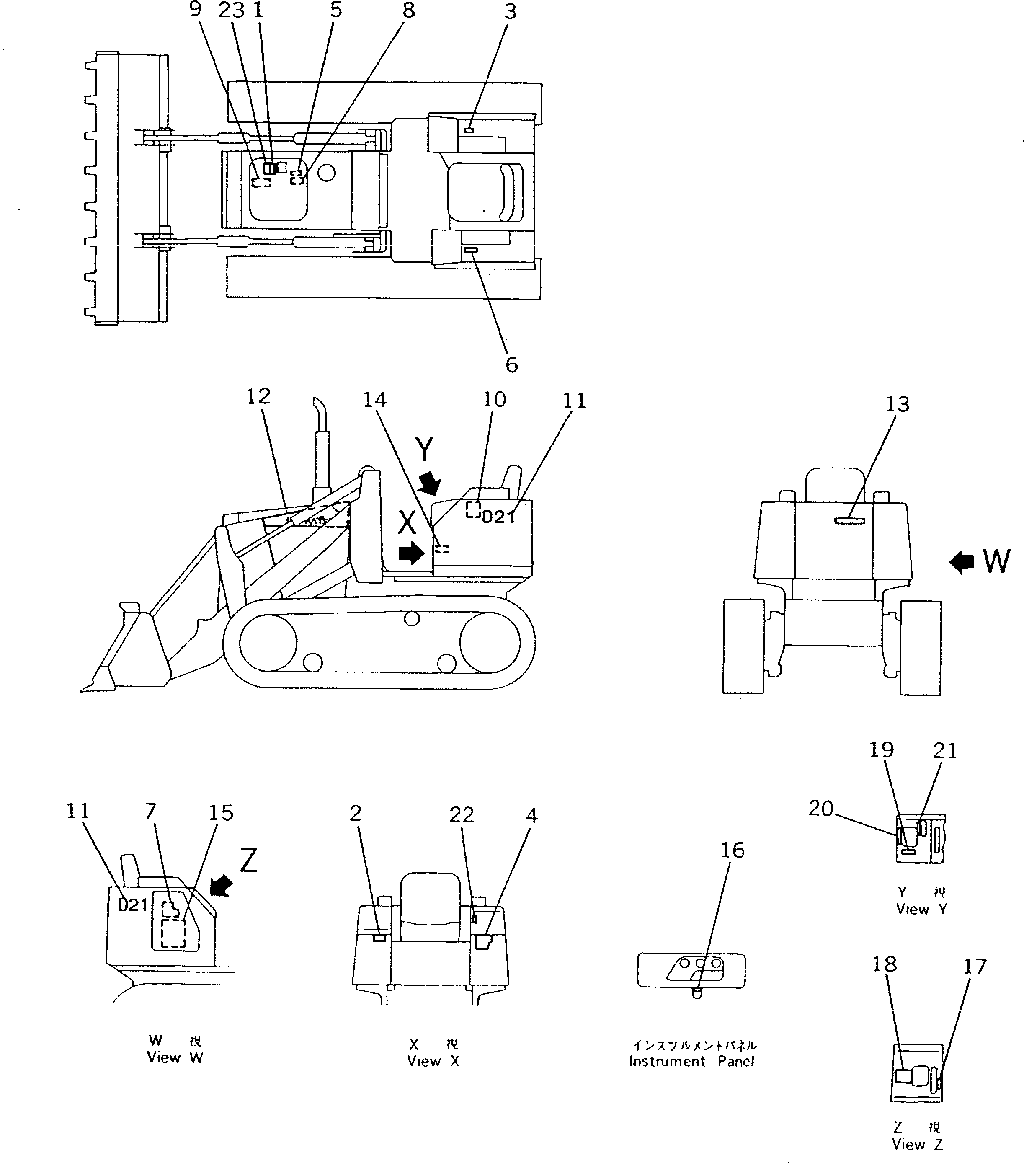 PLATE¤ DATA 10K-98-21950 KOMATSU
