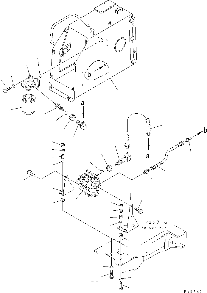 Кронштейн левый 114-60-41260 KOMATSU