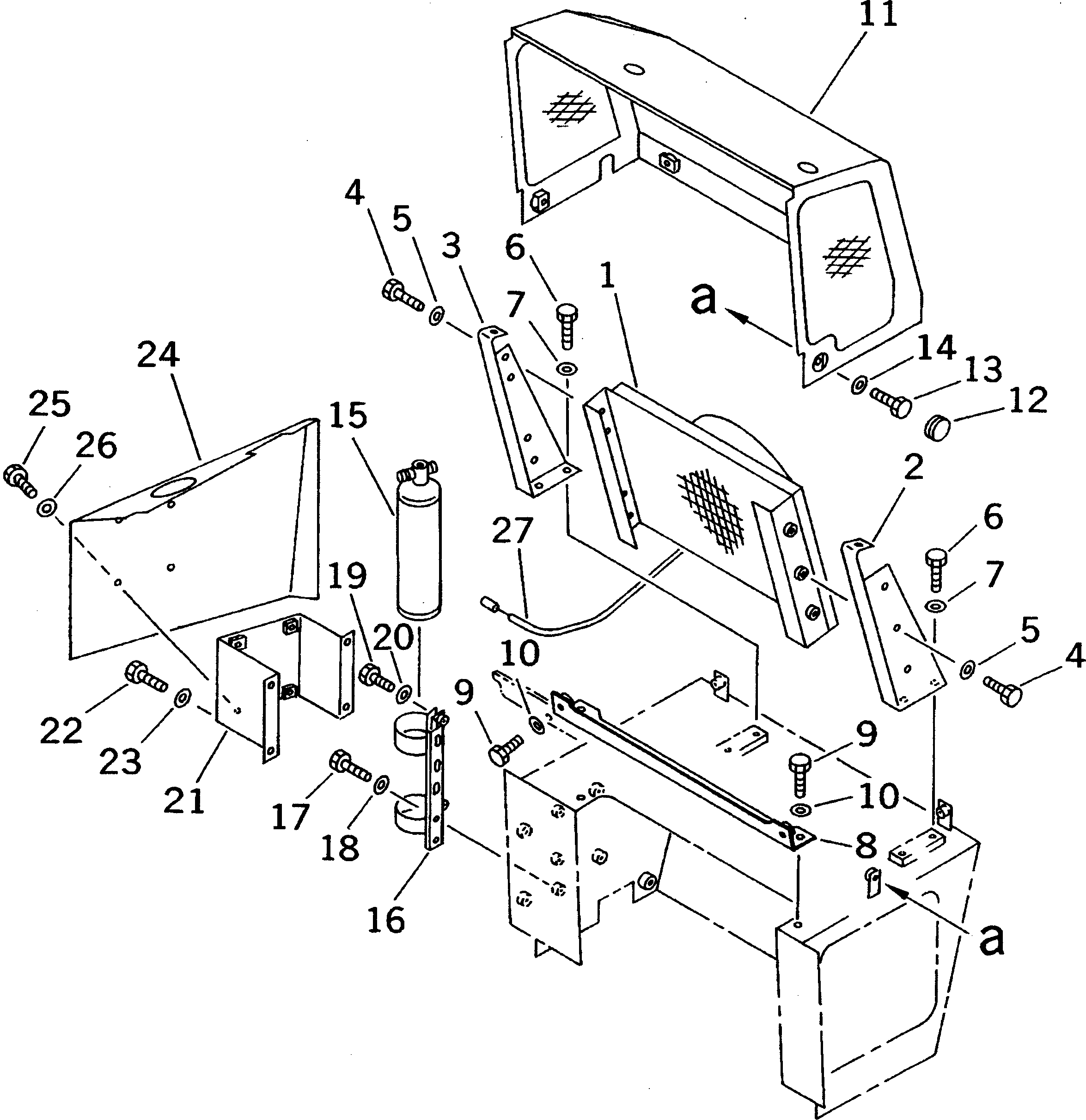 CONDENSOR ASS'Y 114-X11-3632 KOMATSU