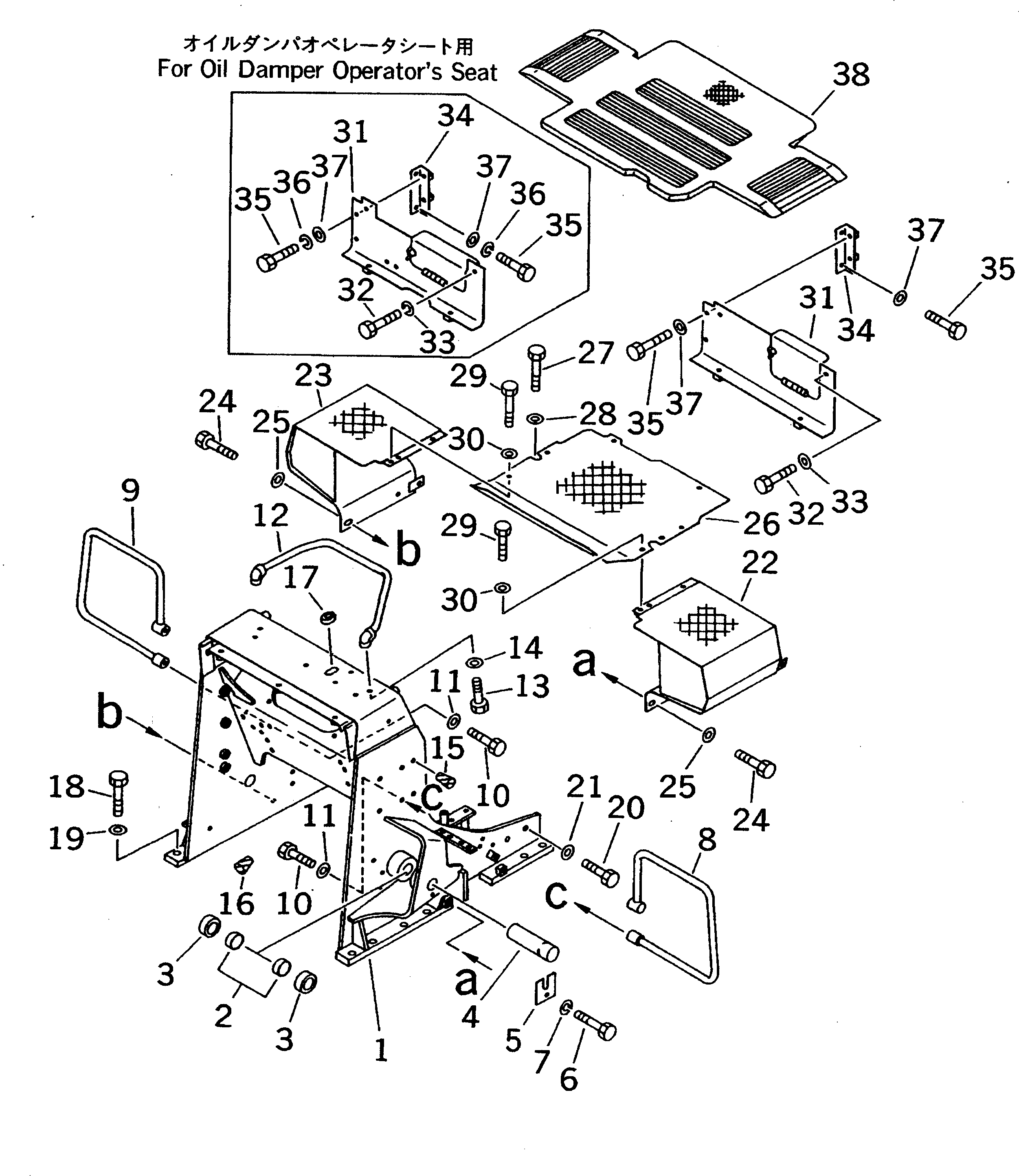 FRAME,LOADER 114-54-49450 KOMATSU