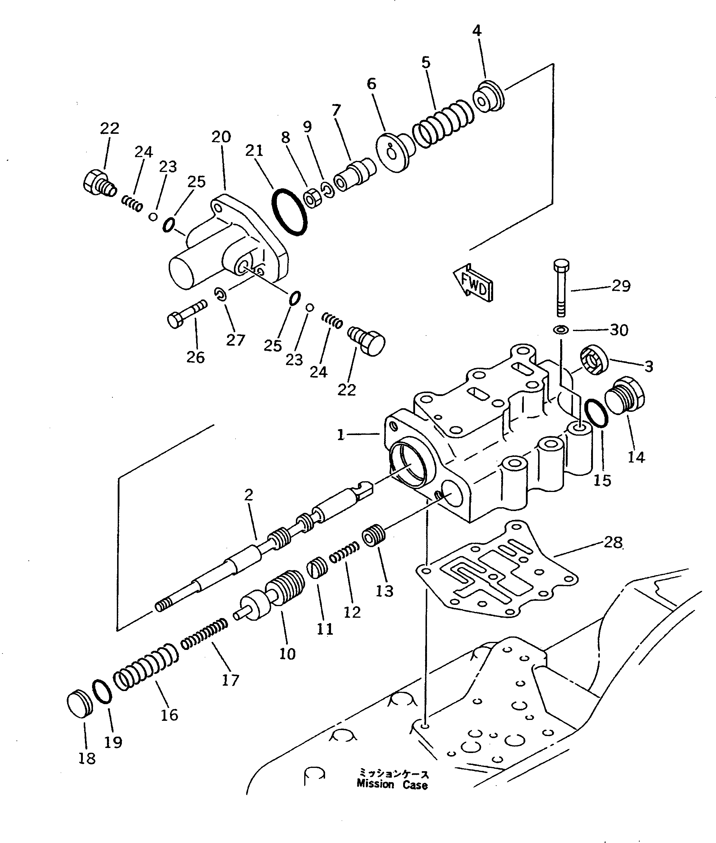 VALVE ASS'Y,LOWER 114-X60-0070 KOMATSU