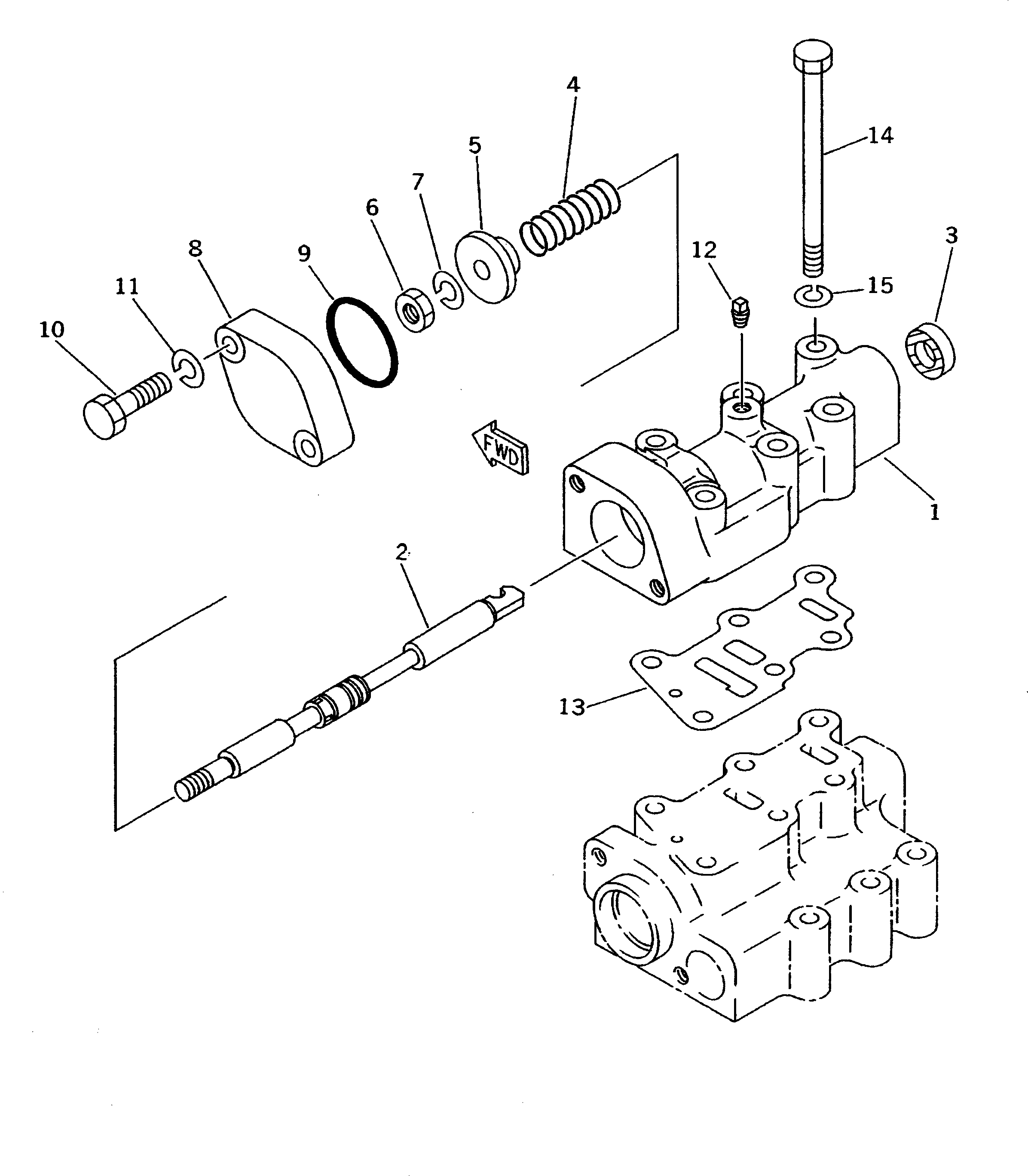 VALVE ASS'Y,UPPER 114-X60-0080 KOMATSU