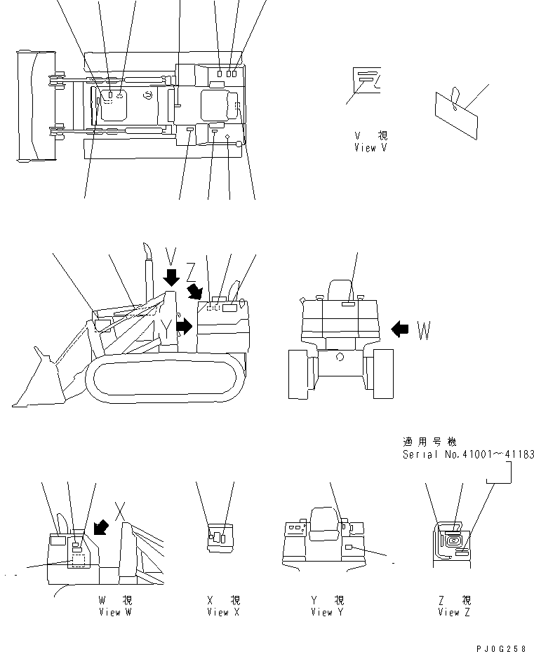 PLATE¤ DATA 113-98-41950 KOMATSU