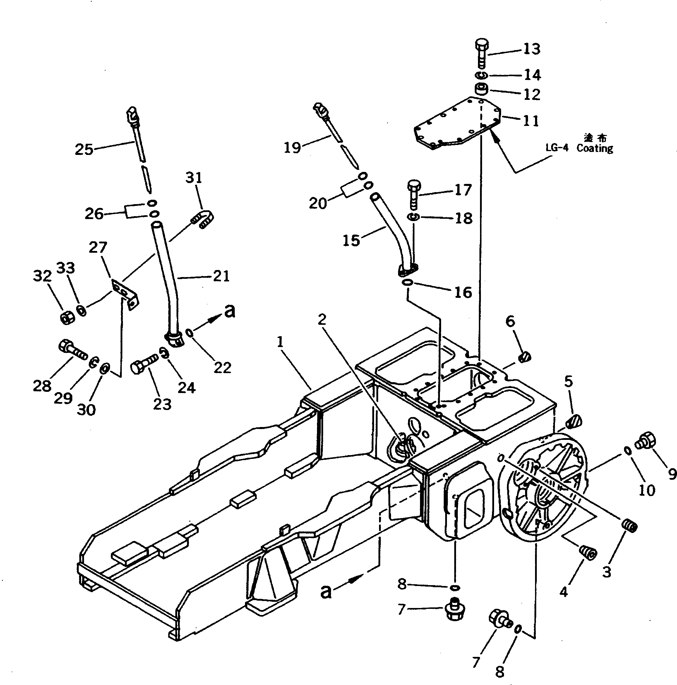 FRAME,MAIN 113-21-41302 KOMATSU