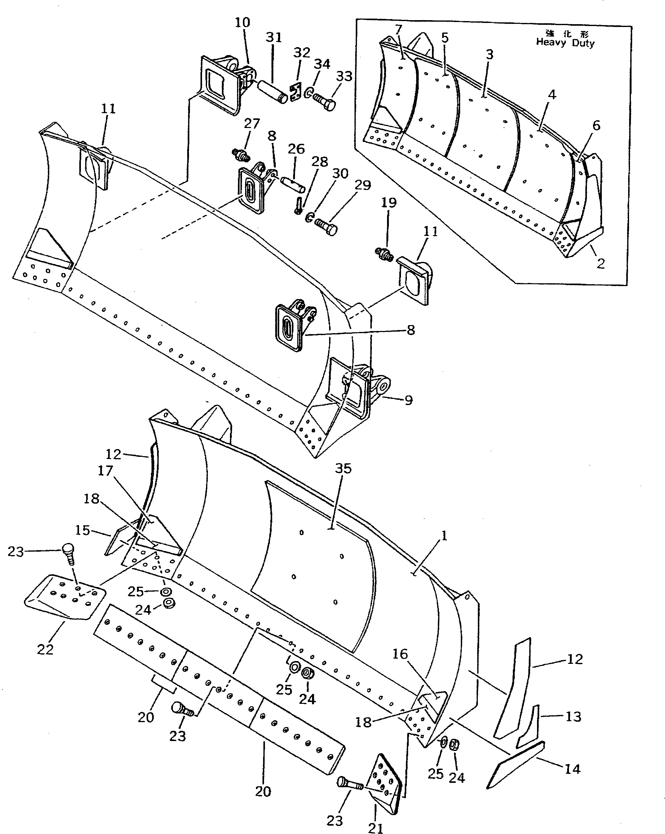 BLADE,(FOR SLAG HANDLING) 195-71-32710 KOMATSU
