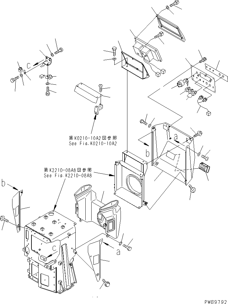 Панель 195-54-72160 KOMATSU