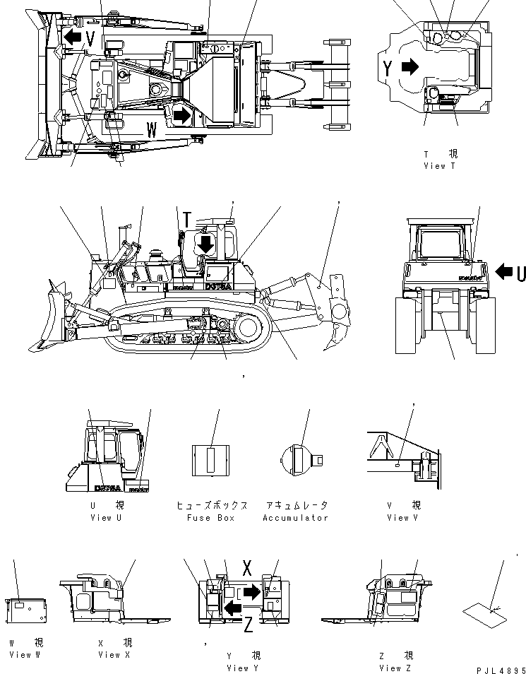 PLATE,LABOR SAFETY 195-98-26550 KOMATSU