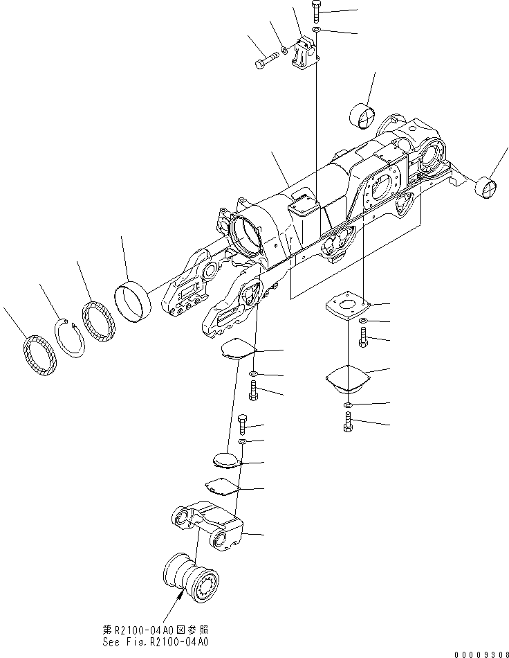 TRACK FRAME,L.H. 195-30-61311 KOMATSU