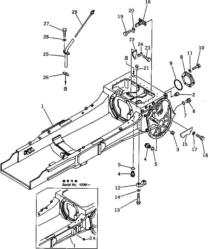 MAIN FRAME ASS'Y 12F-21-41101 KOMATSU