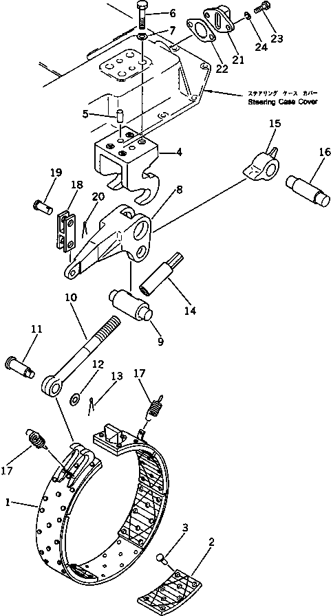Фрикционная накладка 120-33-31132 KOMATSU