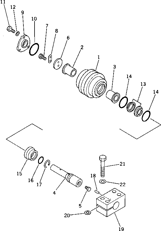 Опора 12F-30-31760 KOMATSU