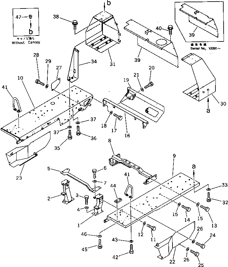 Крышка правая 120-54-33740 KOMATSU