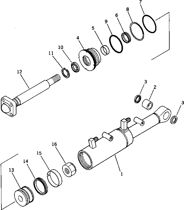 CYLINDER,TILT 12F-63-52640 KOMATSU