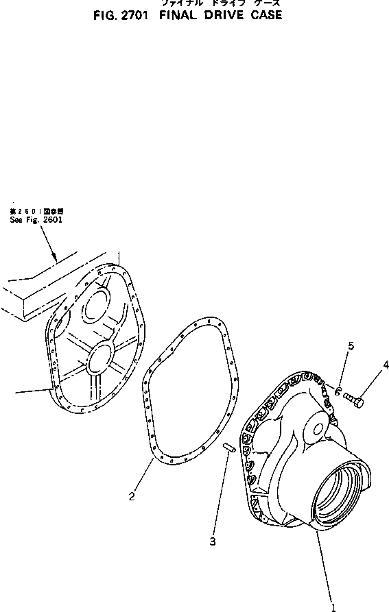 CASE,FINAL DRIVE¤ L.H. 12F-27-31140 KOMATSU
