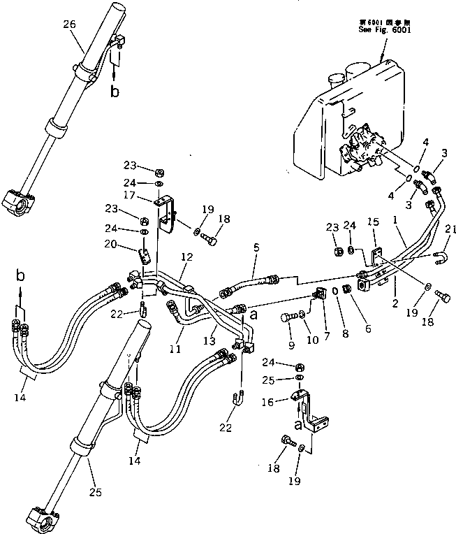 CYLINDER ASS'Y,LIFT¤ L.H. (SEE FIG.6401) (12F-63-02010) KOMATSU