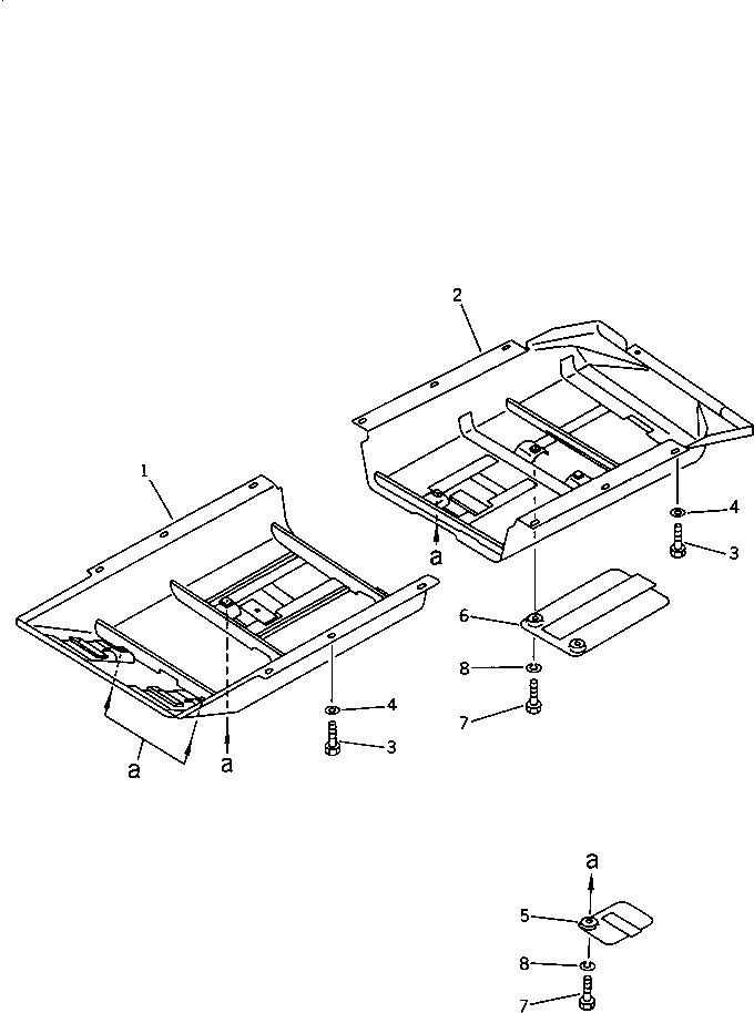 GUARD,REAR 12F-54-35122 KOMATSU