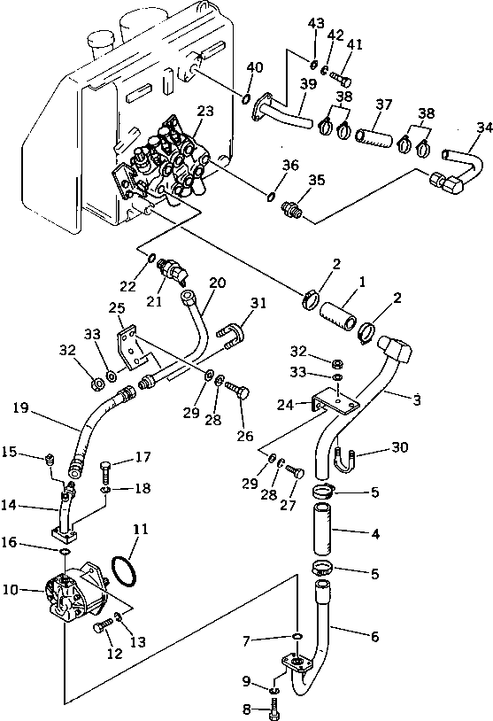 VALVE ASS'Y,(FOR TRIMMING DOZER) (700-82-23002) KOMATSU
