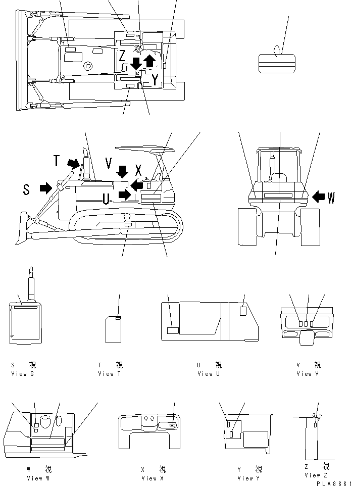 Табличка безопасности 12G-54-45120 KOMATSU
