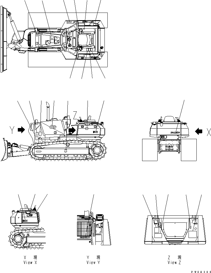Табличка безопасности 124-98-51131 KOMATSU