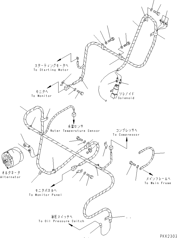 Жгут проводов 124-06-54510 KOMATSU