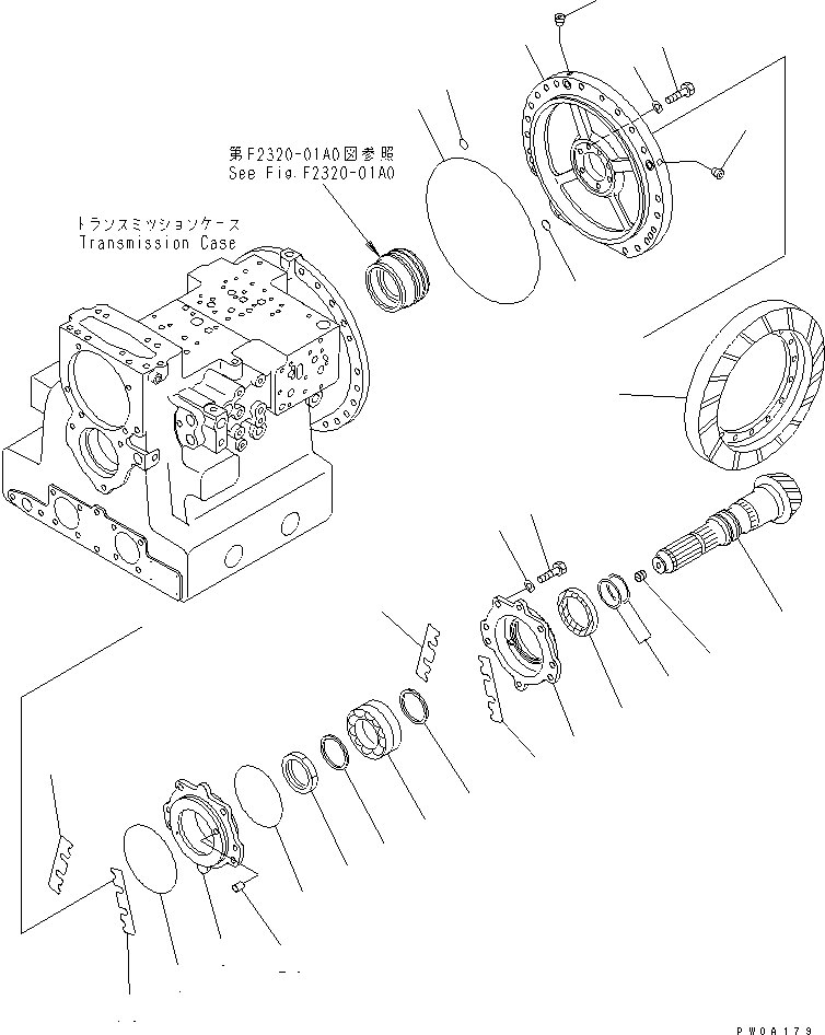 Вал в сборе 12G-15-02090 KOMATSU