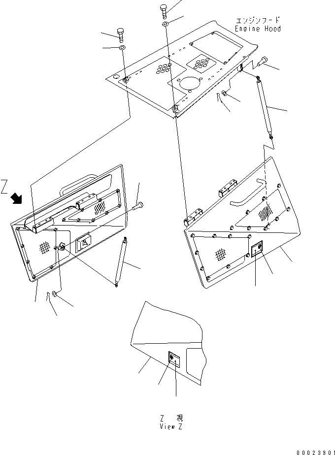 COVER ASS'Y,L.H. 12G-54-62410 KOMATSU