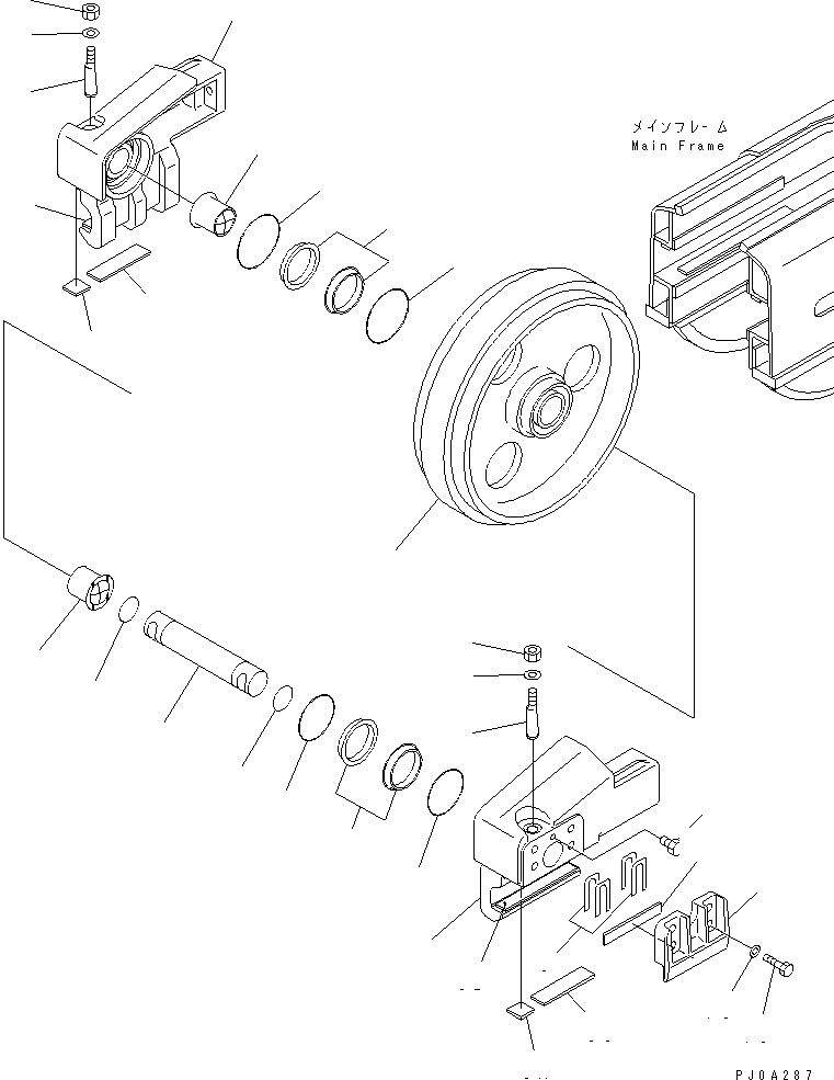 IDLER ASS'Y \0\124-30-00104 KOMATSU