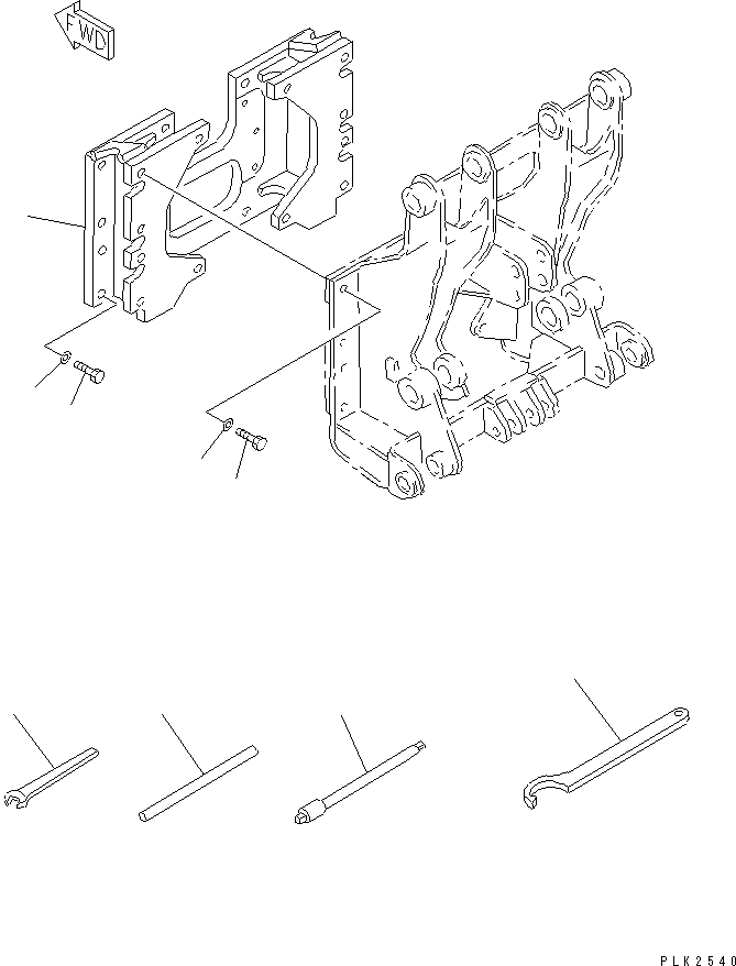 Кронштейн 12G-X54-1111 KOMATSU
